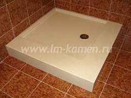 Акриловый душевой поддон Corian Ice White